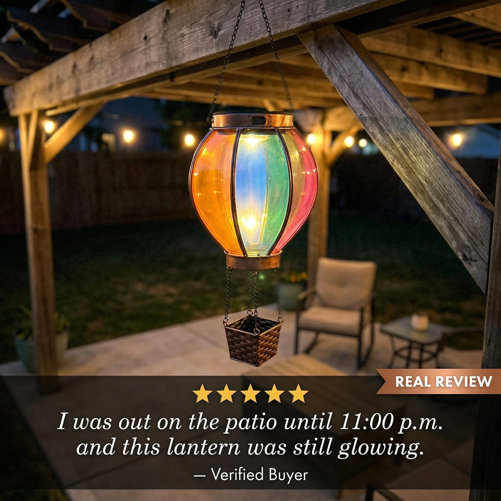 Amberwick™ – Solar Fire-Glow Hot Air Balloon Hanging Lantern +50% OFF - Image 7