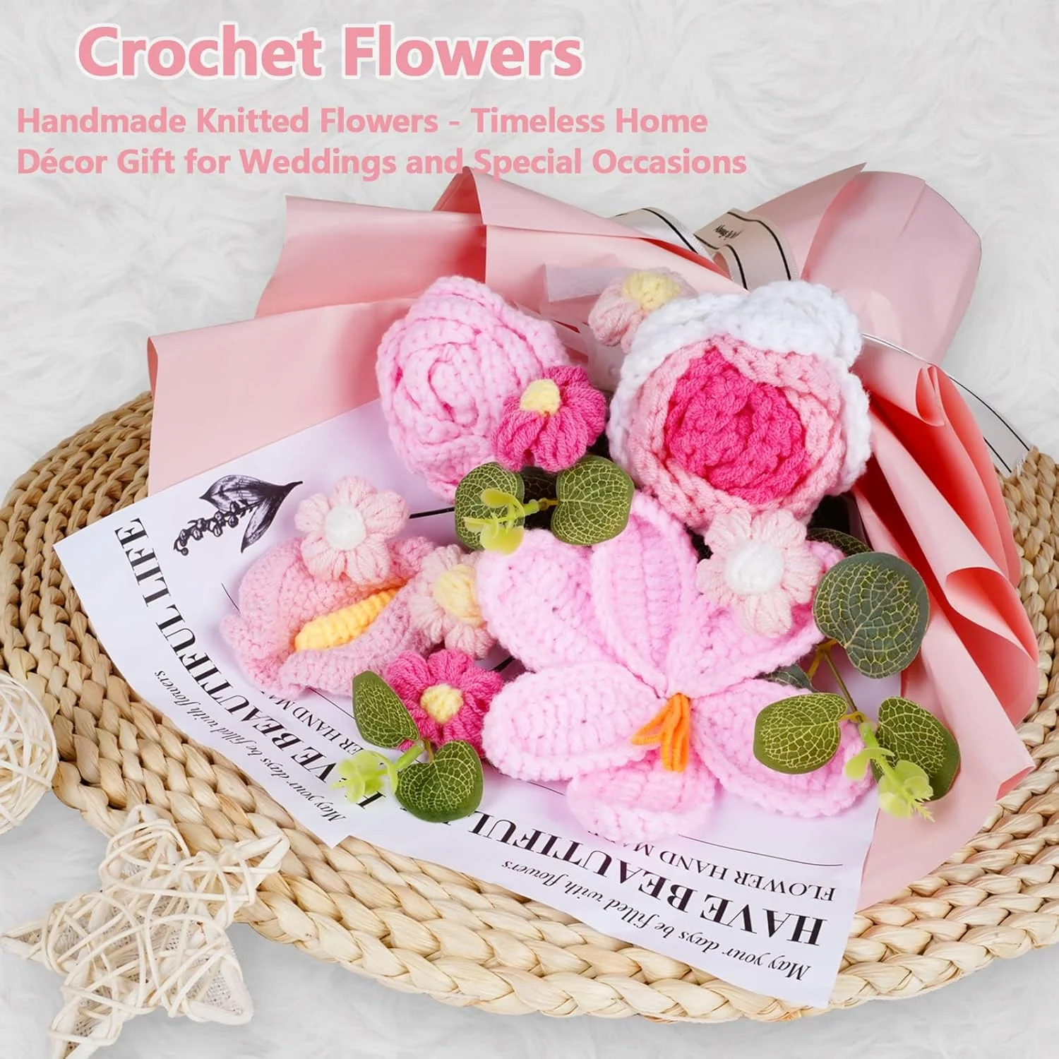 Heirloom™ – Handcrafted 13-Piece Crochet Flower Bouquet + 50% OFF - Image 5