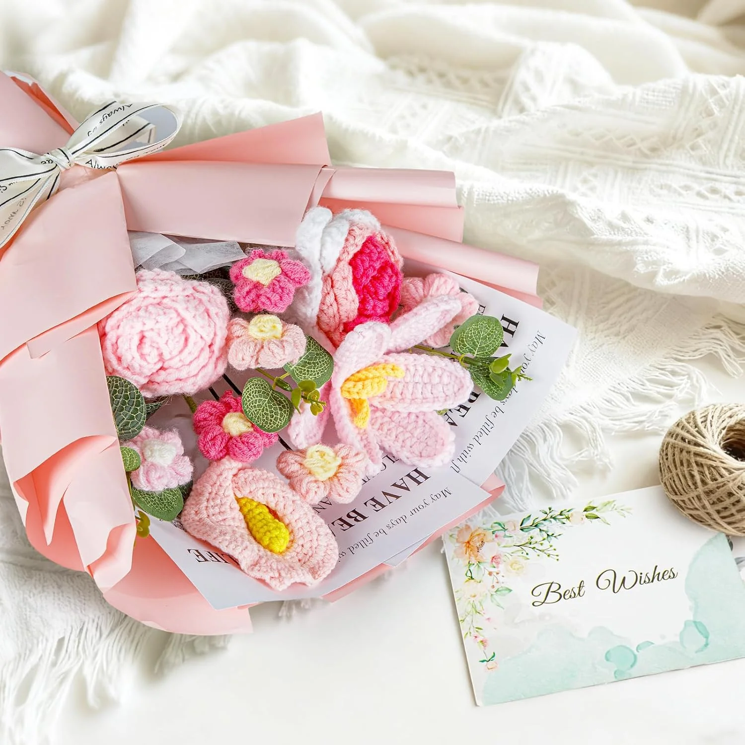 Heirloom™ – Handcrafted 13-Piece Crochet Flower Bouquet + 50% OFF - Image 6