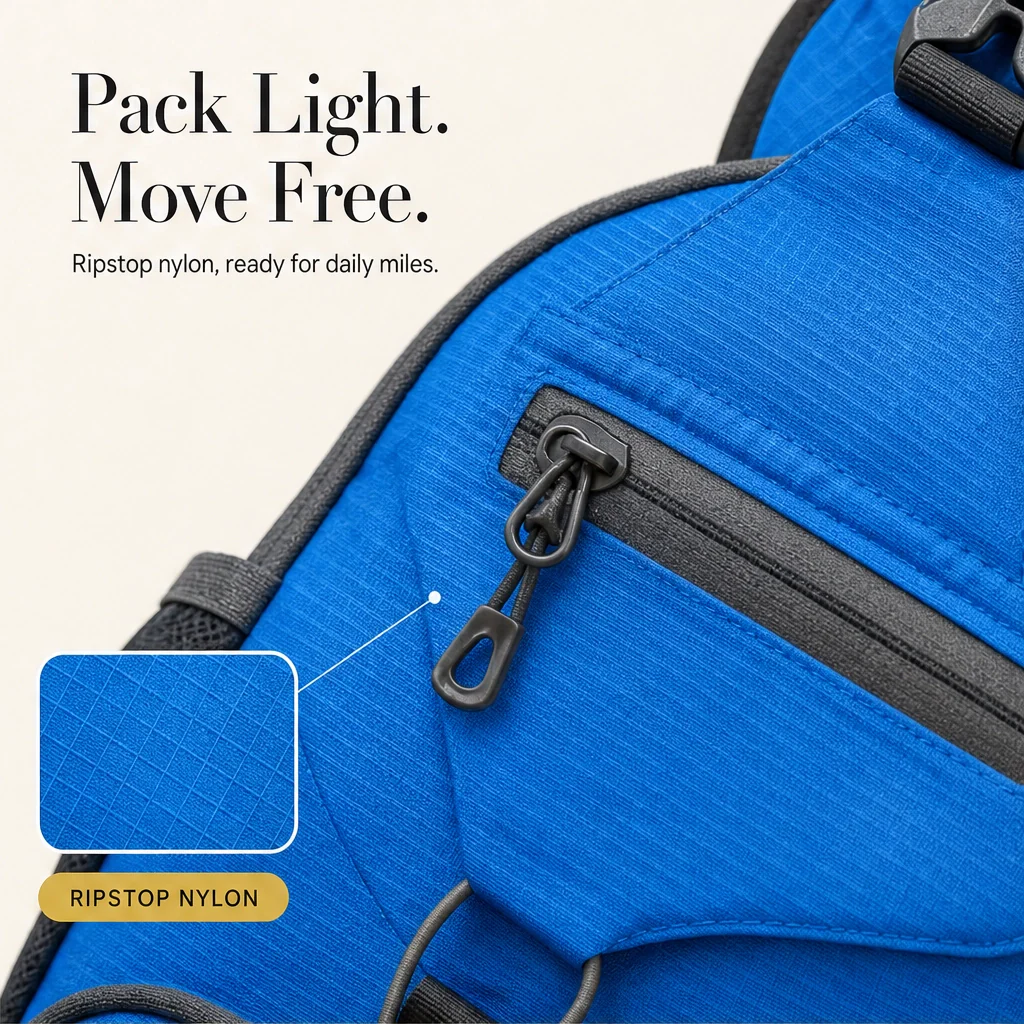 Crestpack™ – Packable Crossbody Sling Bag with Side Pockets for Hiking & Travel + 50% OFF - Image 6