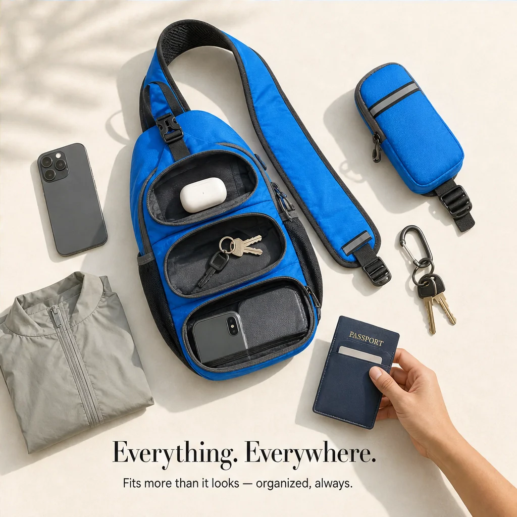 Crestpack™ – Packable Crossbody Sling Bag with Side Pockets for Hiking & Travel + 50% OFF - Image 7