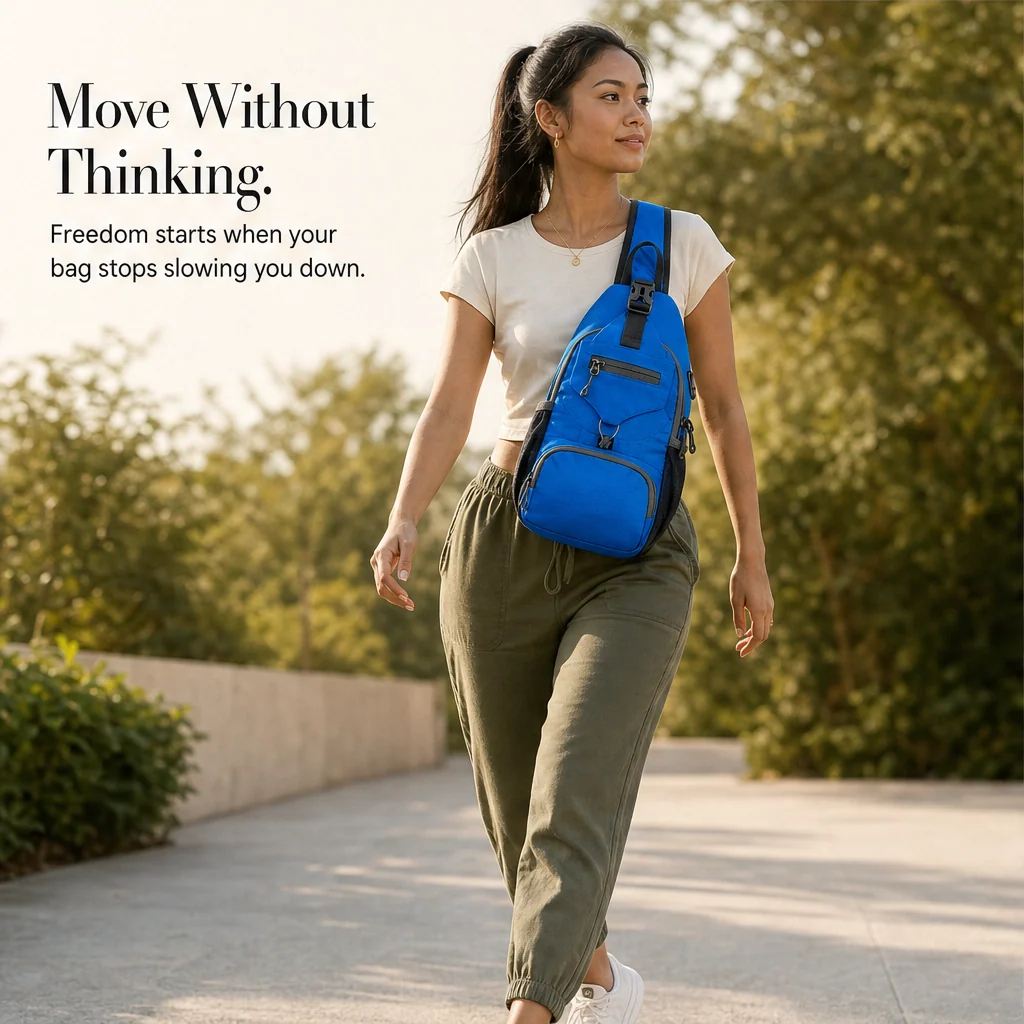 Crestpack™ – Packable Crossbody Sling Bag with Side Pockets for Hiking & Travel + 50% OFF - Image 8