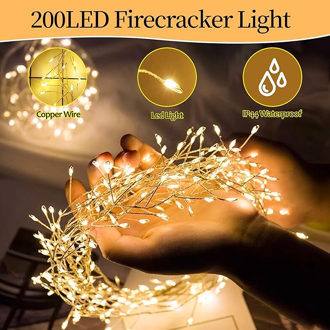 SparkGlow Firecracker String Lights- 50 % OFF - Image 8