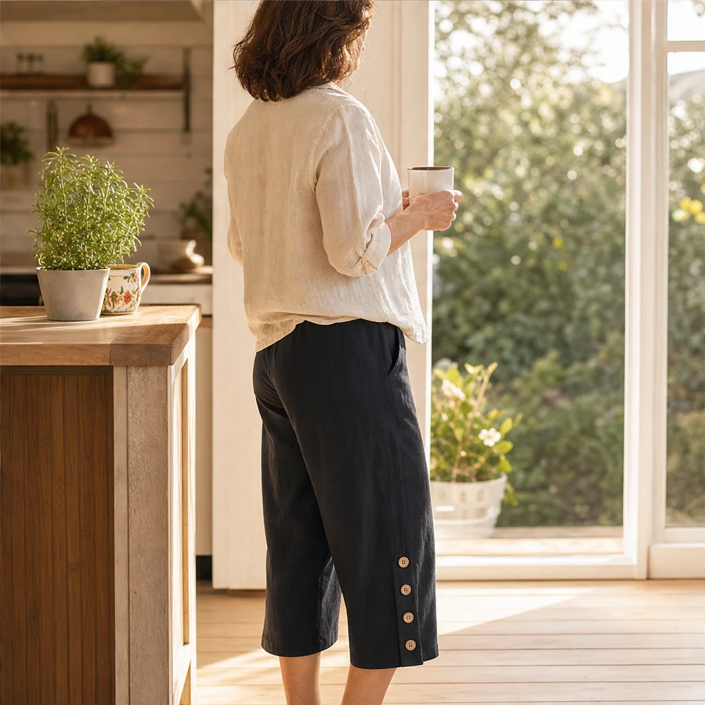 Lilära™ – Elastic-Waist Comfort Capri Pants + 50% OFF - Image 2