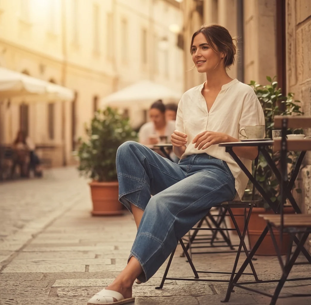 Hemcroft™ – Relaxed Wide-Leg Asymmetric Hem Women's Jeans + 50% OFF - Image 8