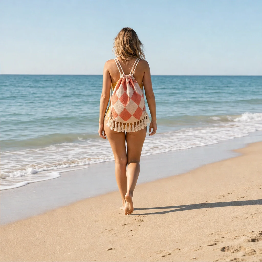 Coveley™ – 2-in-1 Convertible Beach Towel & Drawstring Backpack with Zip Pocket + 50% OFF - Image 10