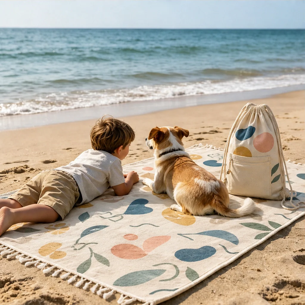 Coveley™ – 2-in-1 Convertible Beach Towel & Drawstring Backpack with Zip Pocket + 50% OFF - Image 14