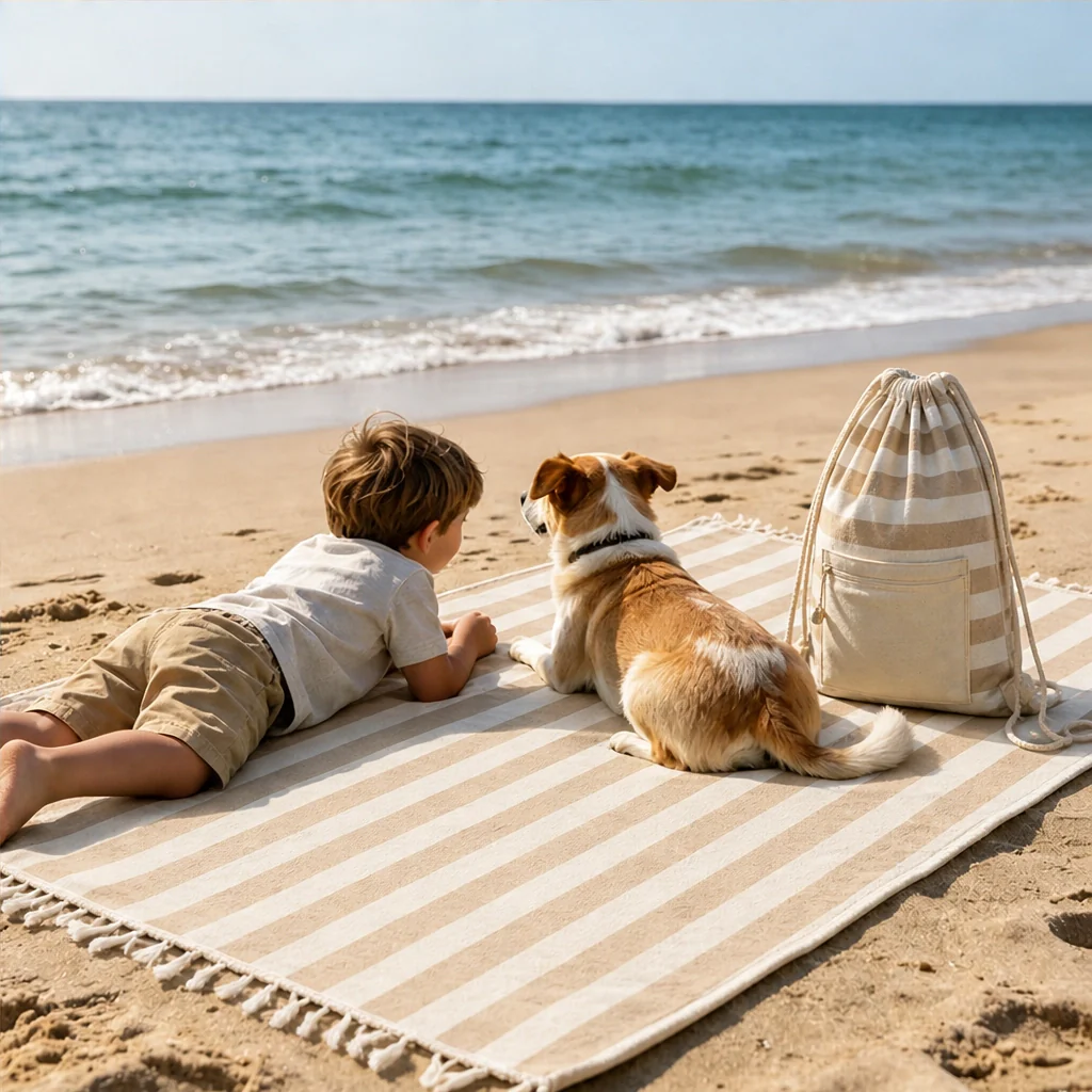 Coveley™ – 2-in-1 Convertible Beach Towel & Drawstring Backpack with Zip Pocket + 50% OFF - Image 15