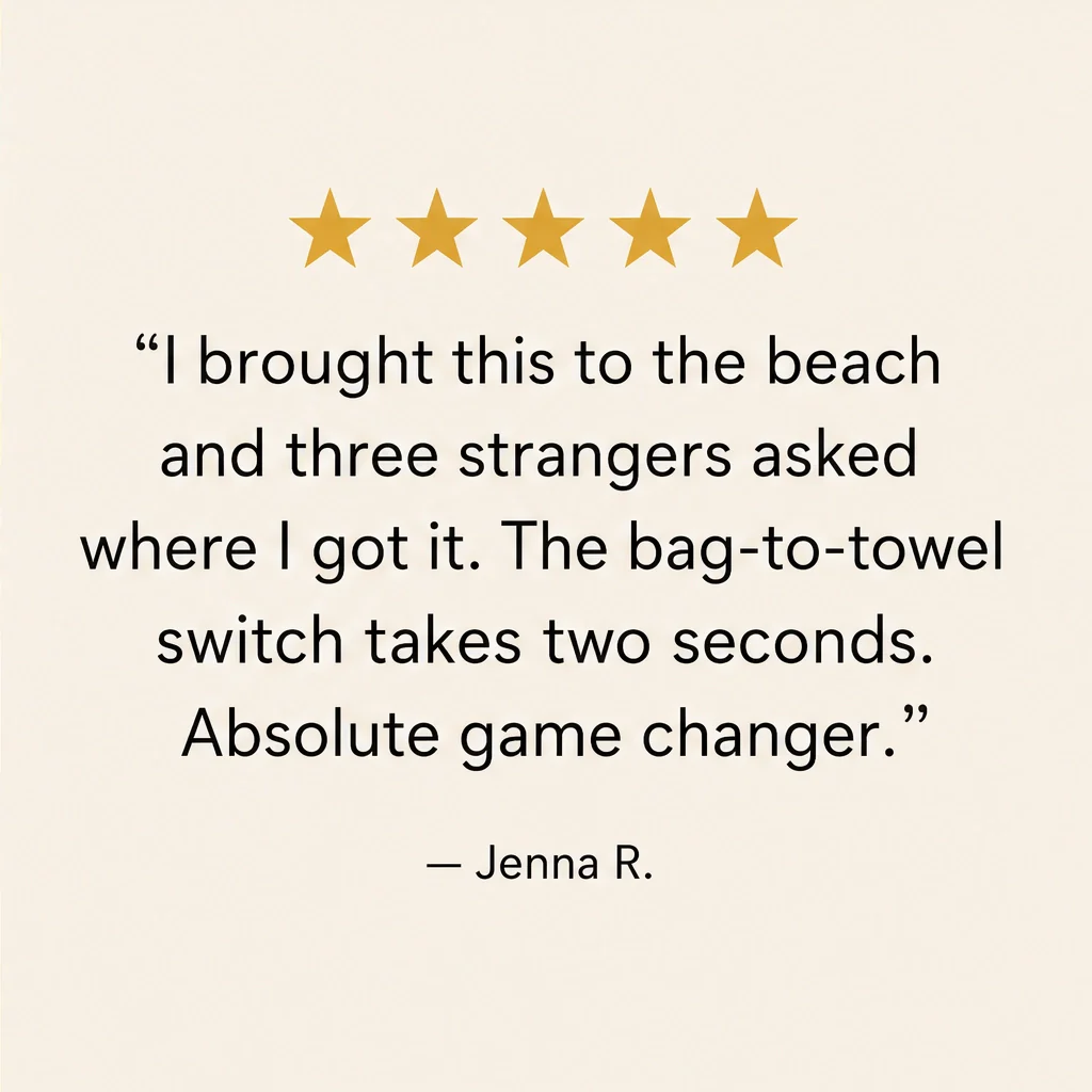 Coveley™ – 2-in-1 Convertible Beach Towel & Drawstring Backpack with Zip Pocket + 50% OFF - Image 9