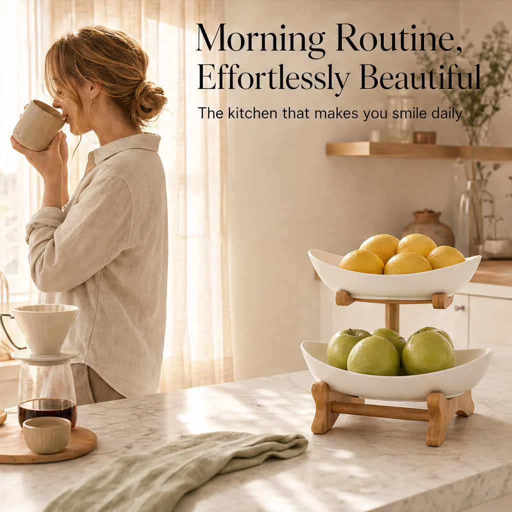 Grovely™ – Stackable Bamboo Multi-Tier Fruit Basket & Countertop Organizer + 50% OFF - Image 6