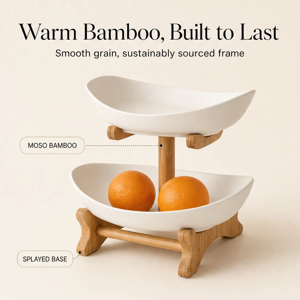 Grovely™ – Stackable Bamboo Multi-Tier Fruit Basket & Countertop Organizer + 50% OFF - Image 9