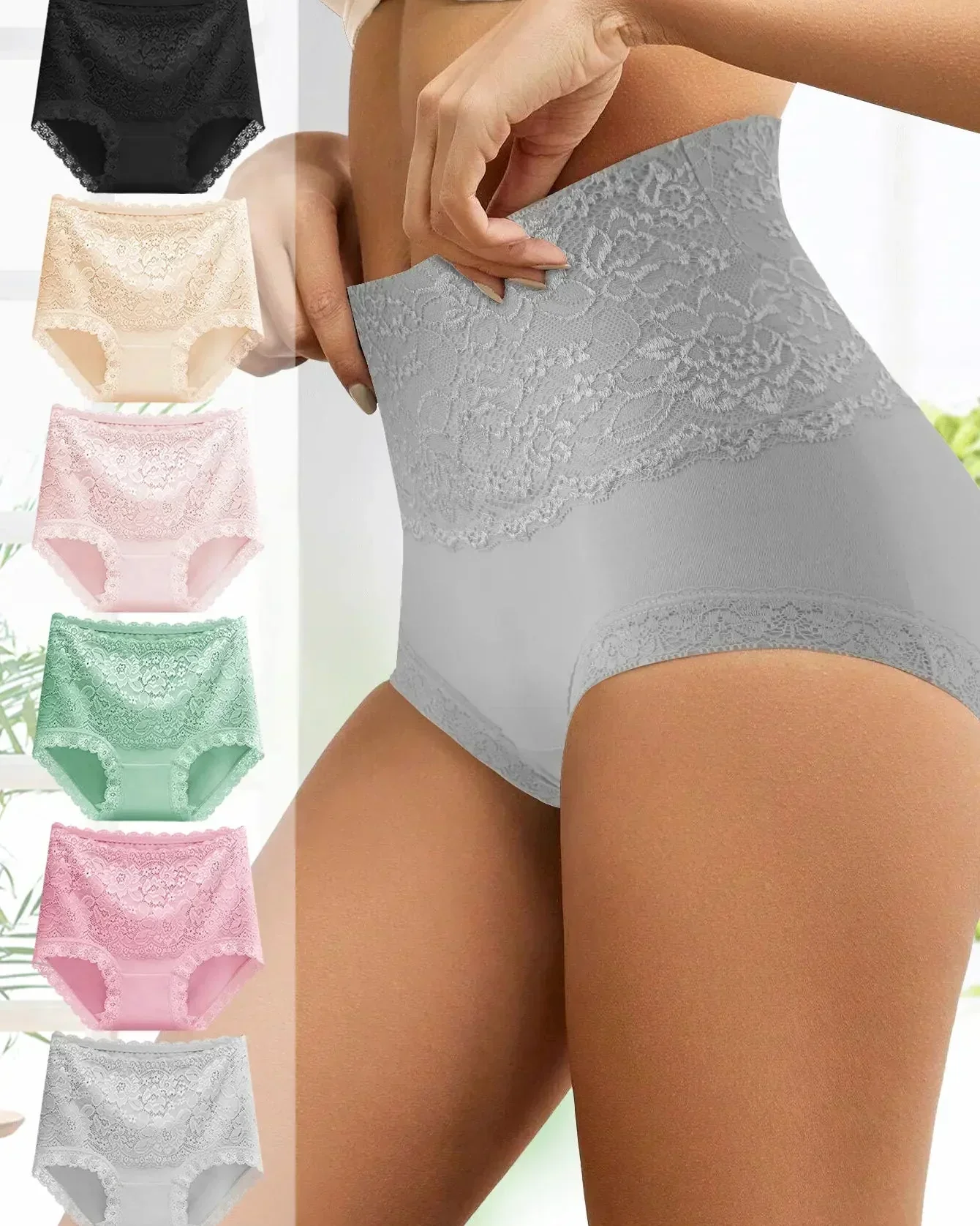 Pétalle™ – High-Waist Lace Cotton Briefs (3-Pack) + 50% OFF - Image 4