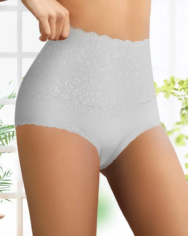 Pétalle™ – High-Waist Lace Cotton Briefs (3-Pack) + 50% OFF - Image 7