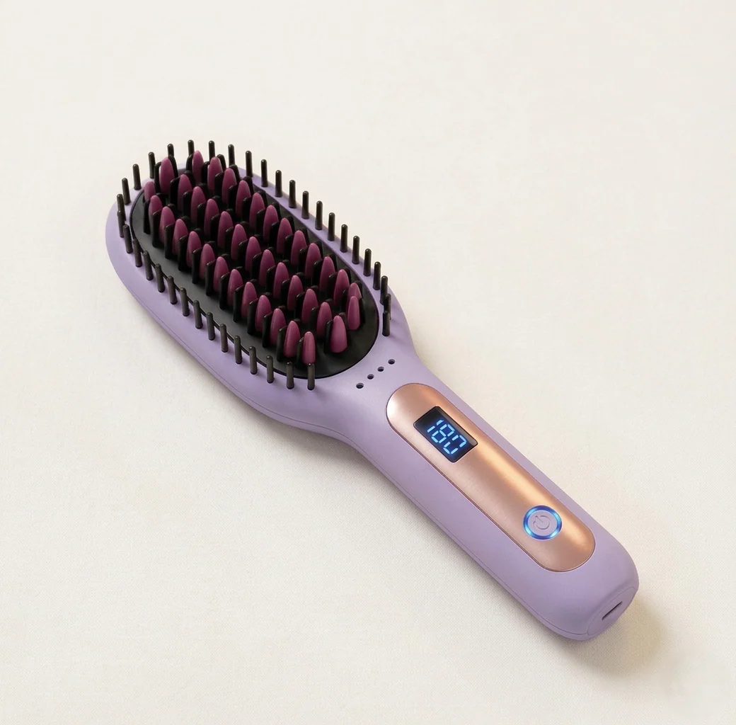 Velura™ – Cordless Ionic Hair Straightener Brush | 3 Heat Settings, Anti-Scald, USB Rechargeable + 50% OFF - Image 7