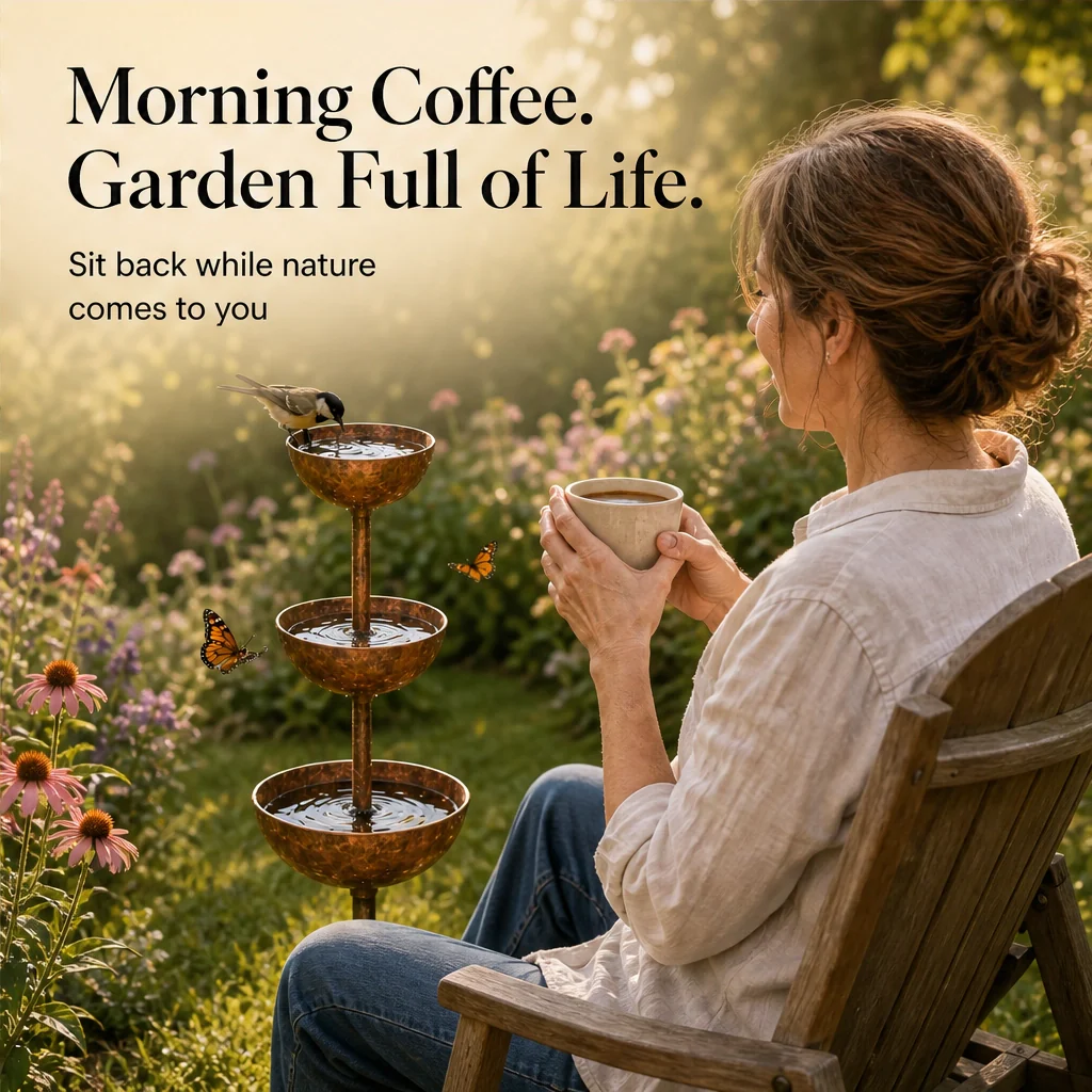 Wrenhollow™ – 3-Tier Rustic Iron Bird Bath & Feeder Garden Stake + 50% OFF - Image 6