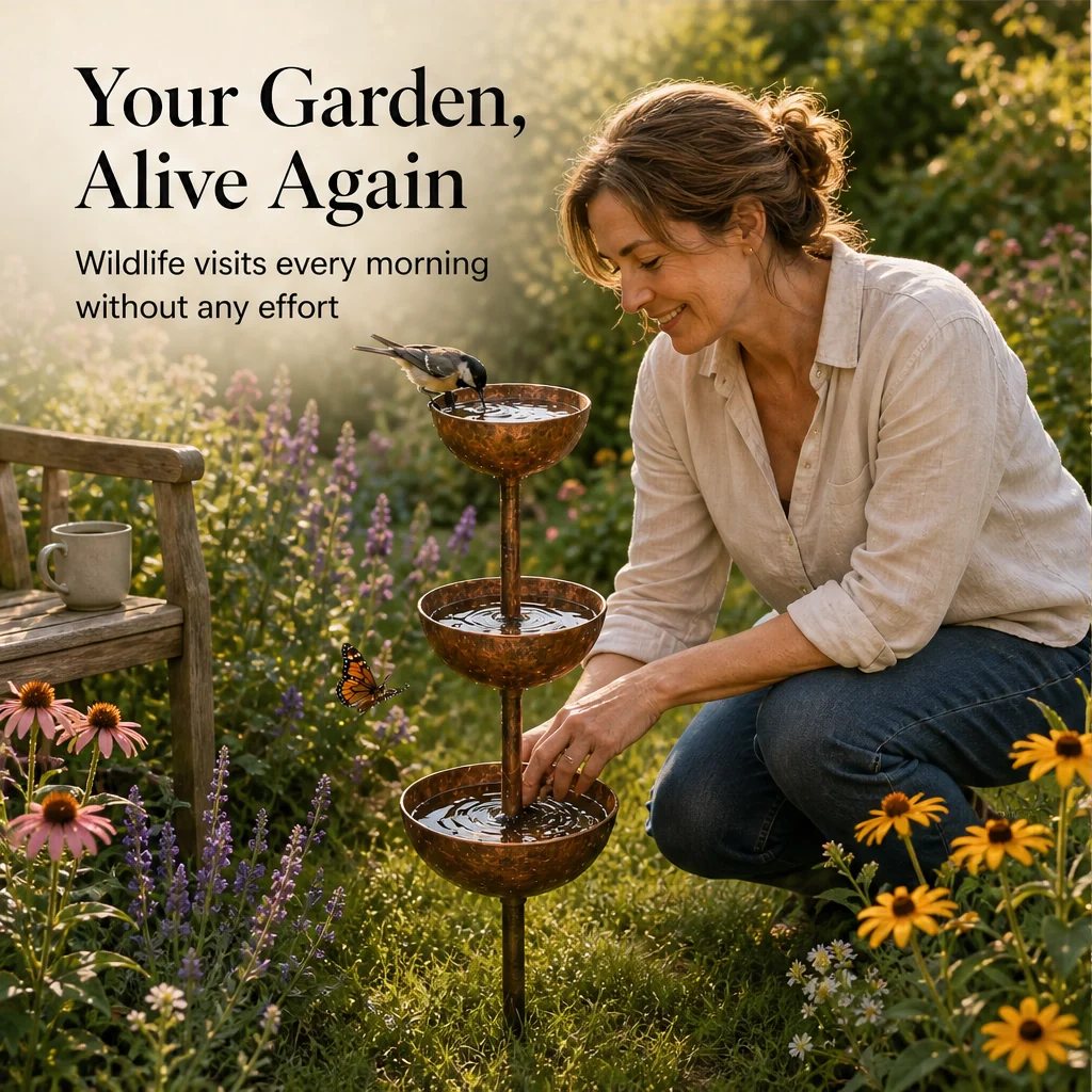 Wrenhollow™ – 3-Tier Rustic Iron Bird Bath & Feeder Garden Stake + 50% OFF - Image 7