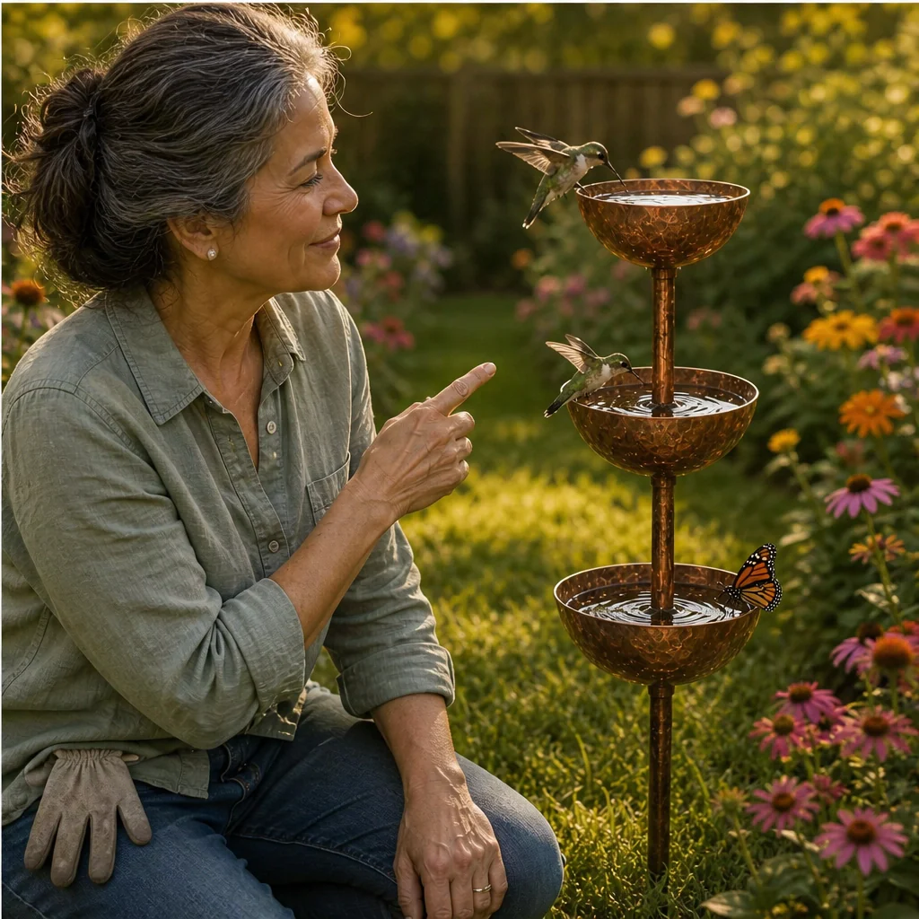 Wrenhollow™ – 3-Tier Rustic Iron Bird Bath & Feeder Garden Stake + 50% OFF - Image 9