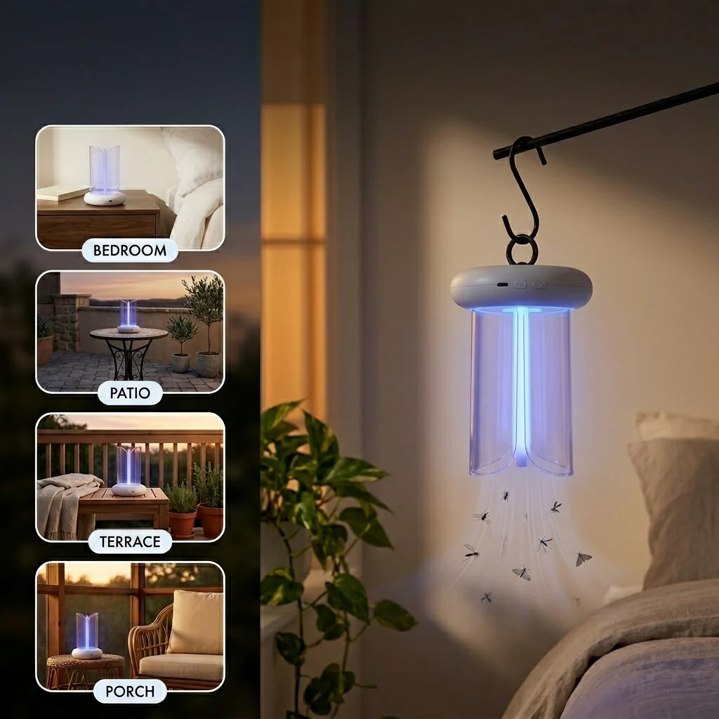 Hushlight™ – Silent 360° UV Mosquito Trap with 8-Color Mood Light +50% OFF - Image 4