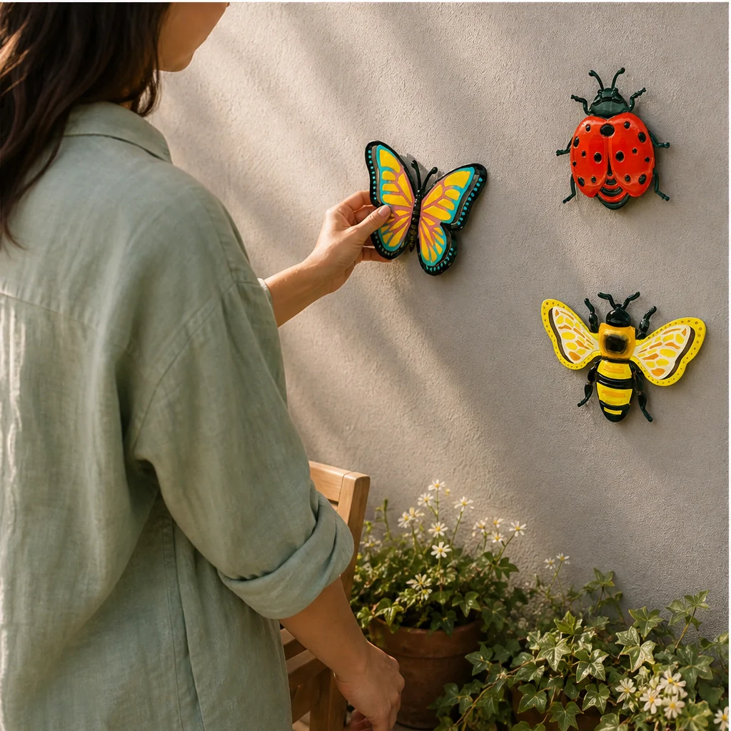 Bloomhaven™ – Weather-Resistant 3D Metal Bee, Butterfly & Ladybug Wall Decor +50% OFF