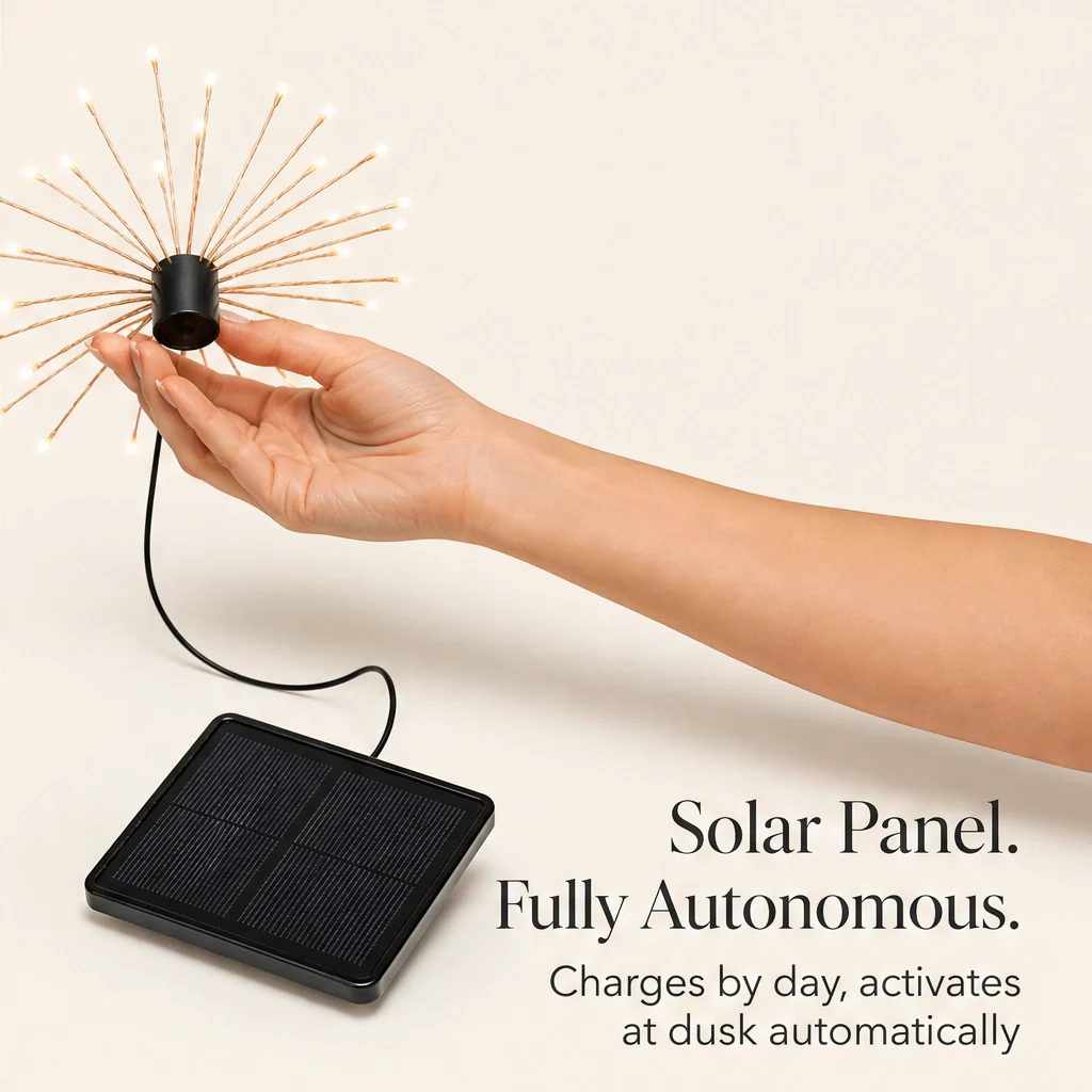 Emberbloom™ – Solar Fireworks Lights with Remote, 8 Modes & 480 LEDs + 50% OFF - Image 8