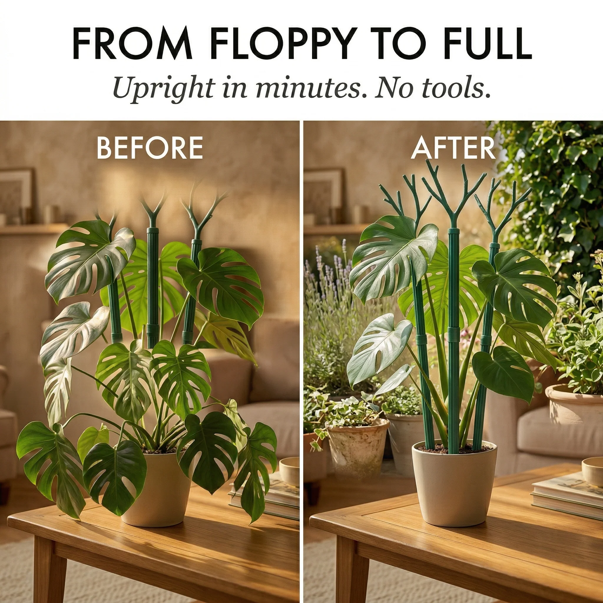 Tendriva™ – Stackable, Camouflage Plant Support Stakes for Monstera & Climbing Plants + 50% OFF - Image 6