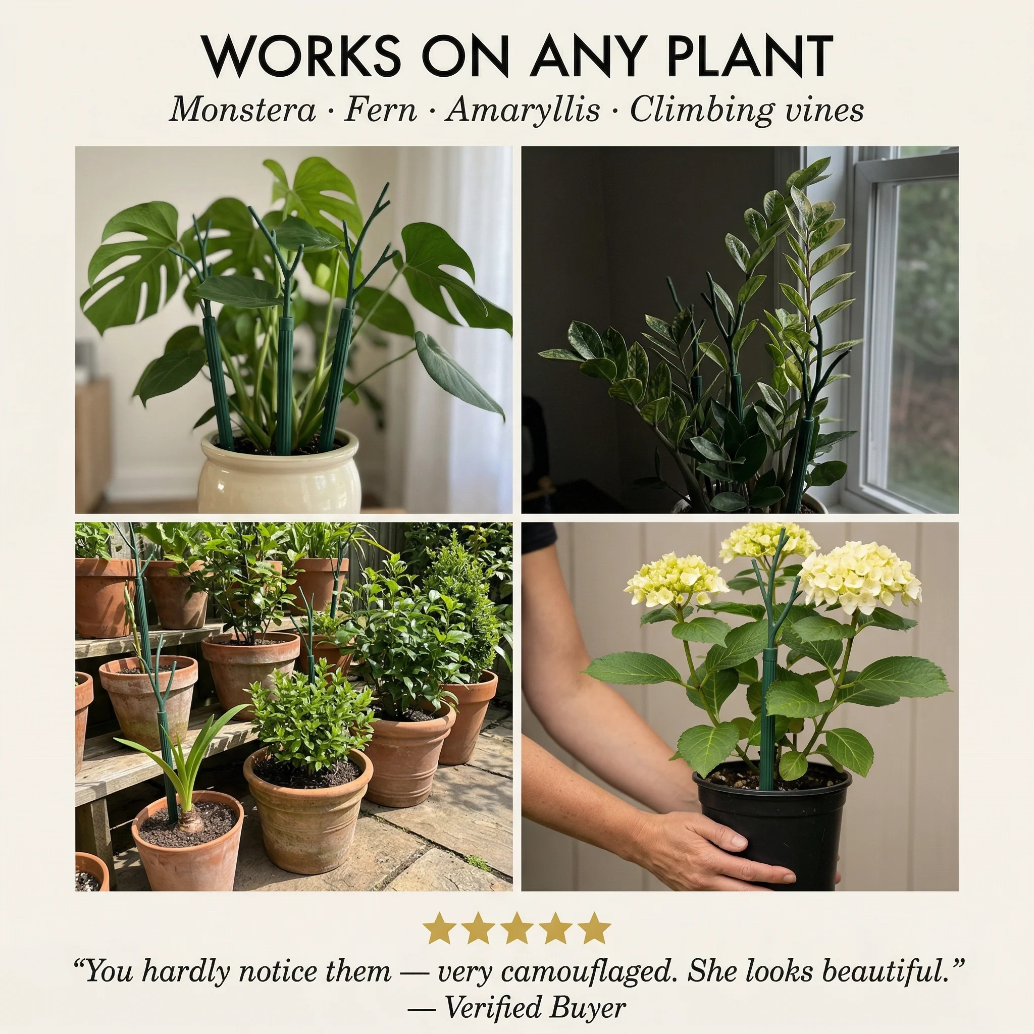 Tendriva™ – Stackable, Camouflage Plant Support Stakes for Monstera & Climbing Plants + 50% OFF - Image 7