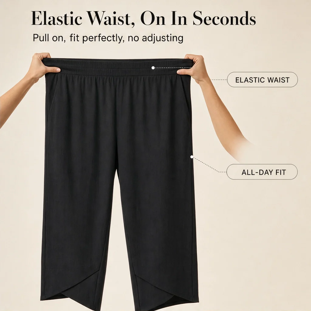 Willowhem™ – Asymmetric Cross-Hem Wide-Leg Pull-On Trousers + 50% OFF - Image 10