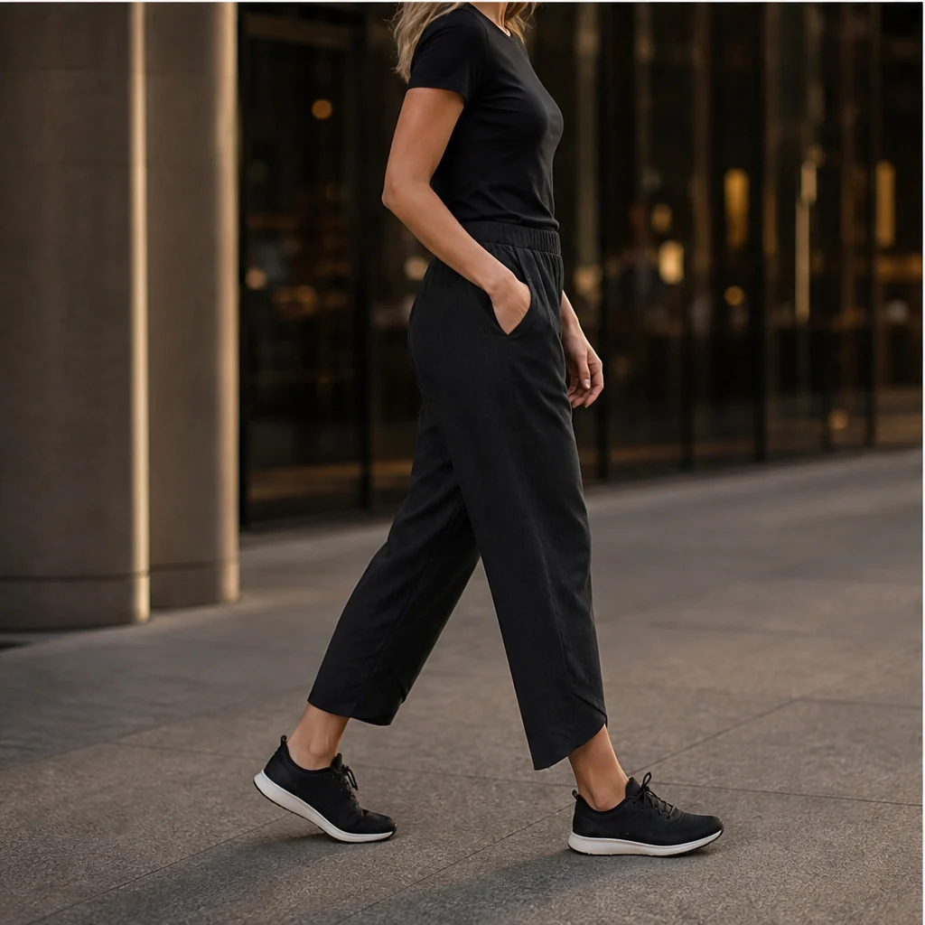 Willowhem™ – Asymmetric Cross-Hem Wide-Leg Pull-On Trousers + 50% OFF - Image 4