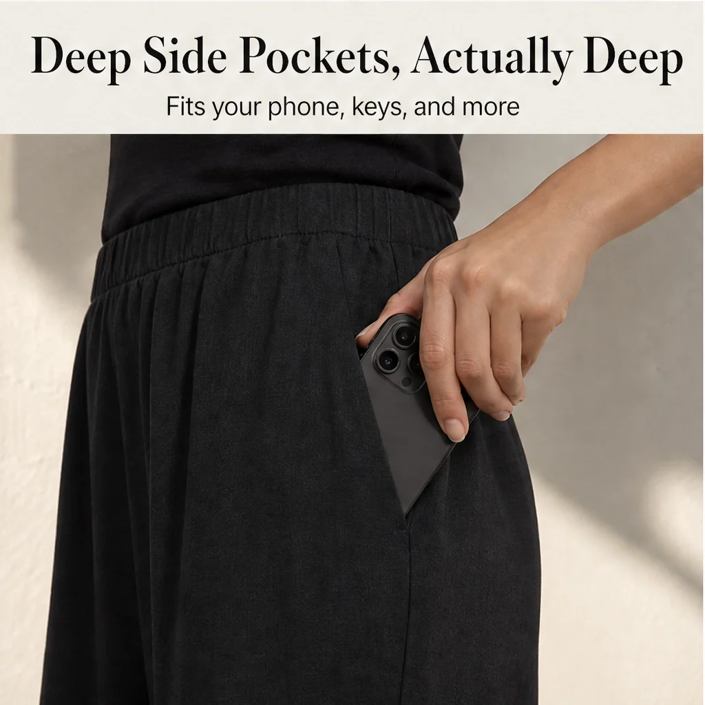 Willowhem™ – Asymmetric Cross-Hem Wide-Leg Pull-On Trousers + 50% OFF - Image 6