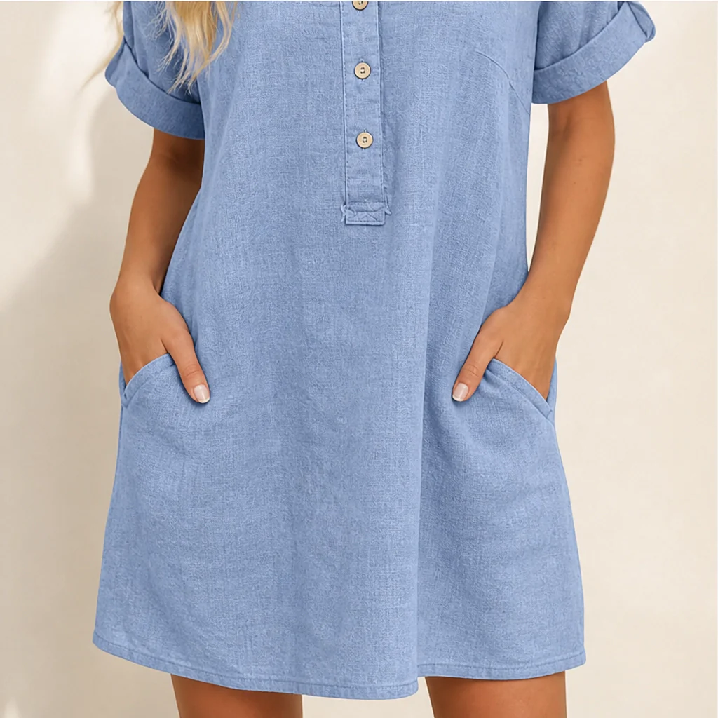 Willowmere™ – V-Neck Tunic Top with Side Pockets + 50% OFF - Image 7