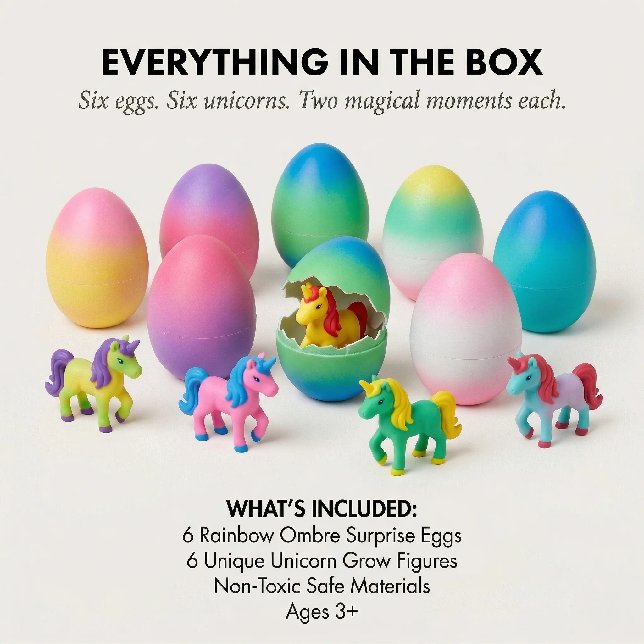 Hatchova™ – 6-Pack Hatching & Growing Unicorn Surprise Eggs + 50% OFF - Image 5