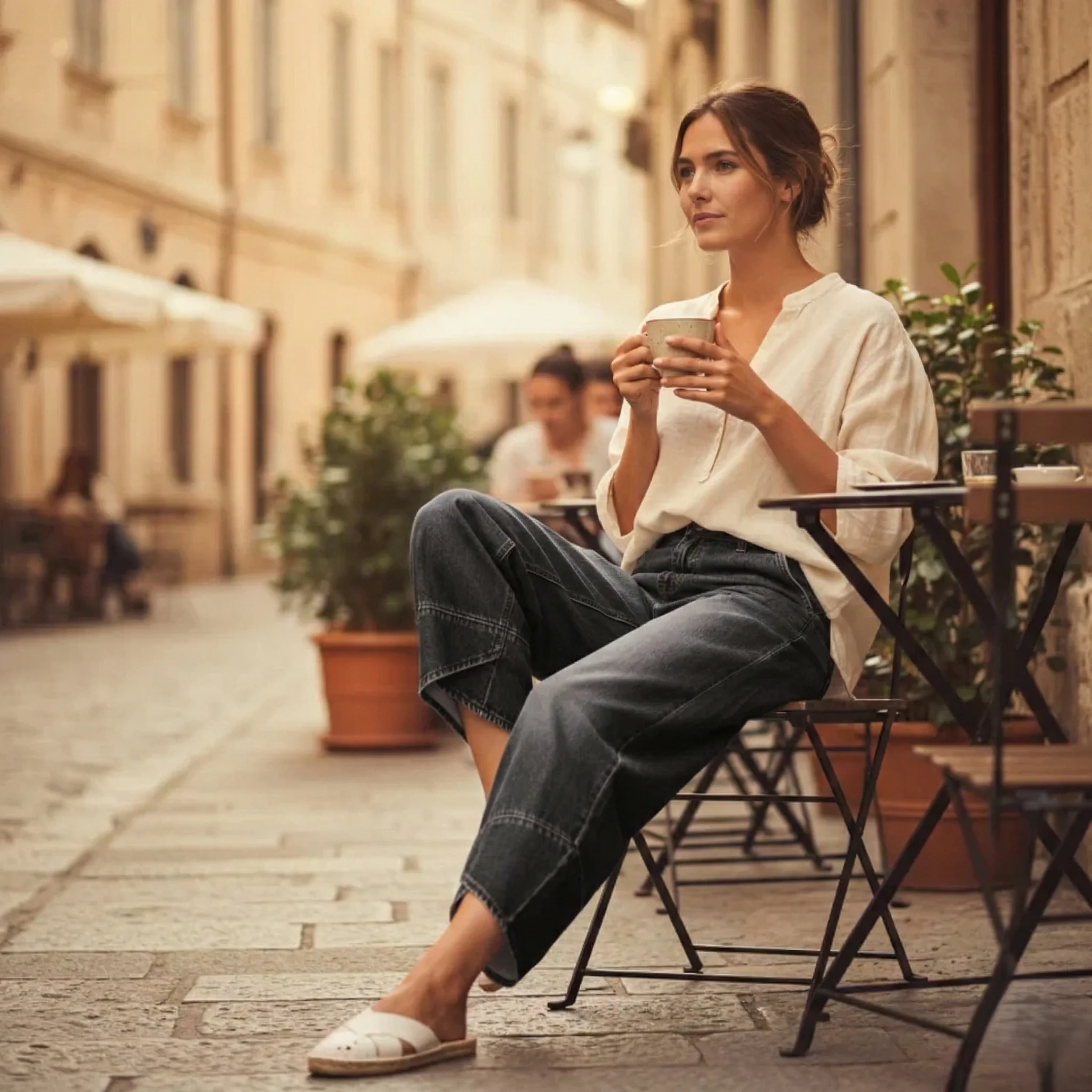 Crease™ – Asymmetric Cross-Hem Wide-Leg Jeans for Women + 50% OFF
