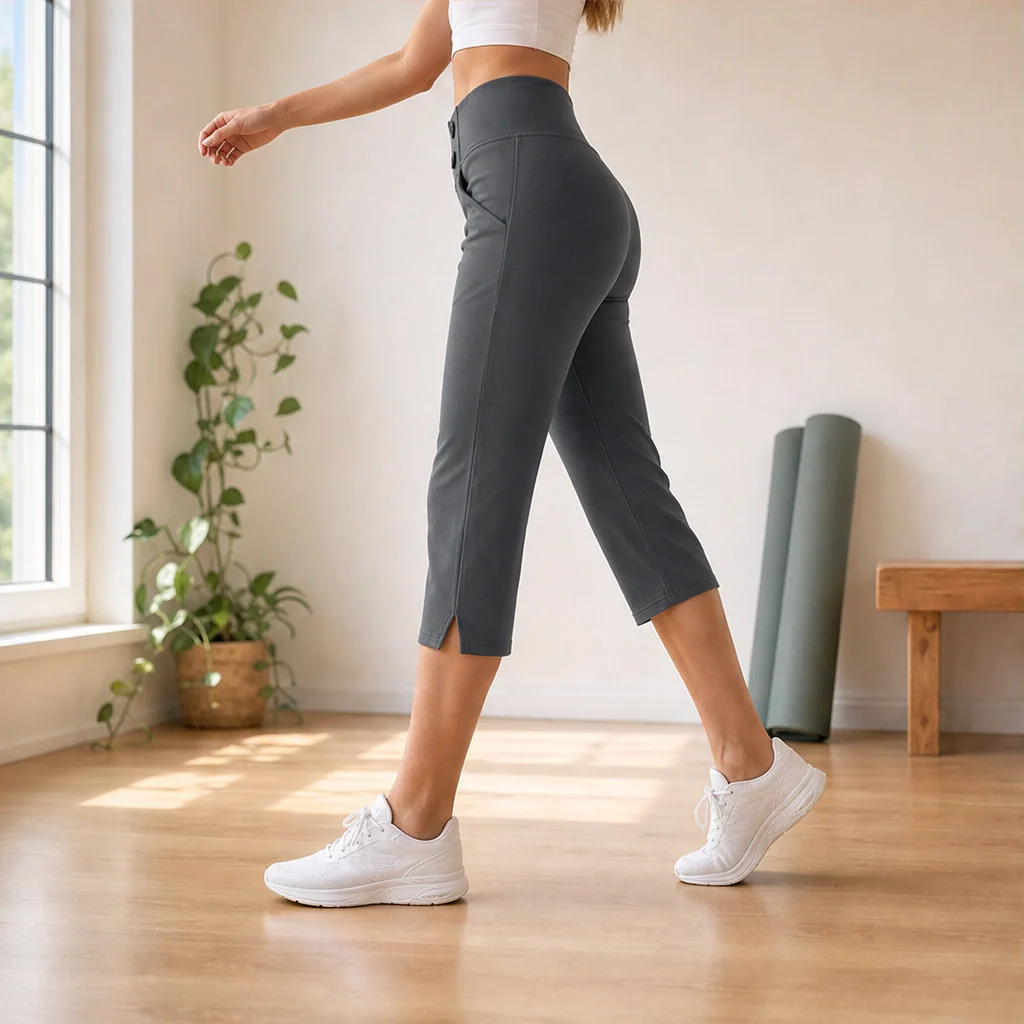 Curvelle™ – High-Waist Tummy-Control Yoga Capri Trousers with Deep Pockets + 50% OFF - Image 2