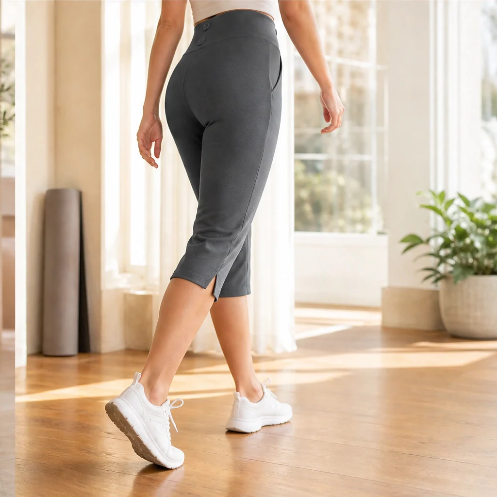 Curvelle™ – High-Waist Tummy-Control Yoga Capri Trousers with Deep Pockets + 50% OFF - Image 3