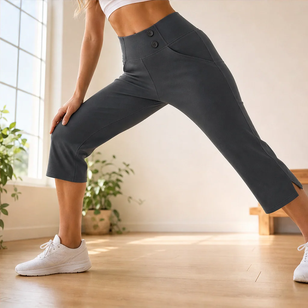 Curvelle™ – High-Waist Tummy-Control Yoga Capri Trousers with Deep Pockets + 50% OFF - Image 4