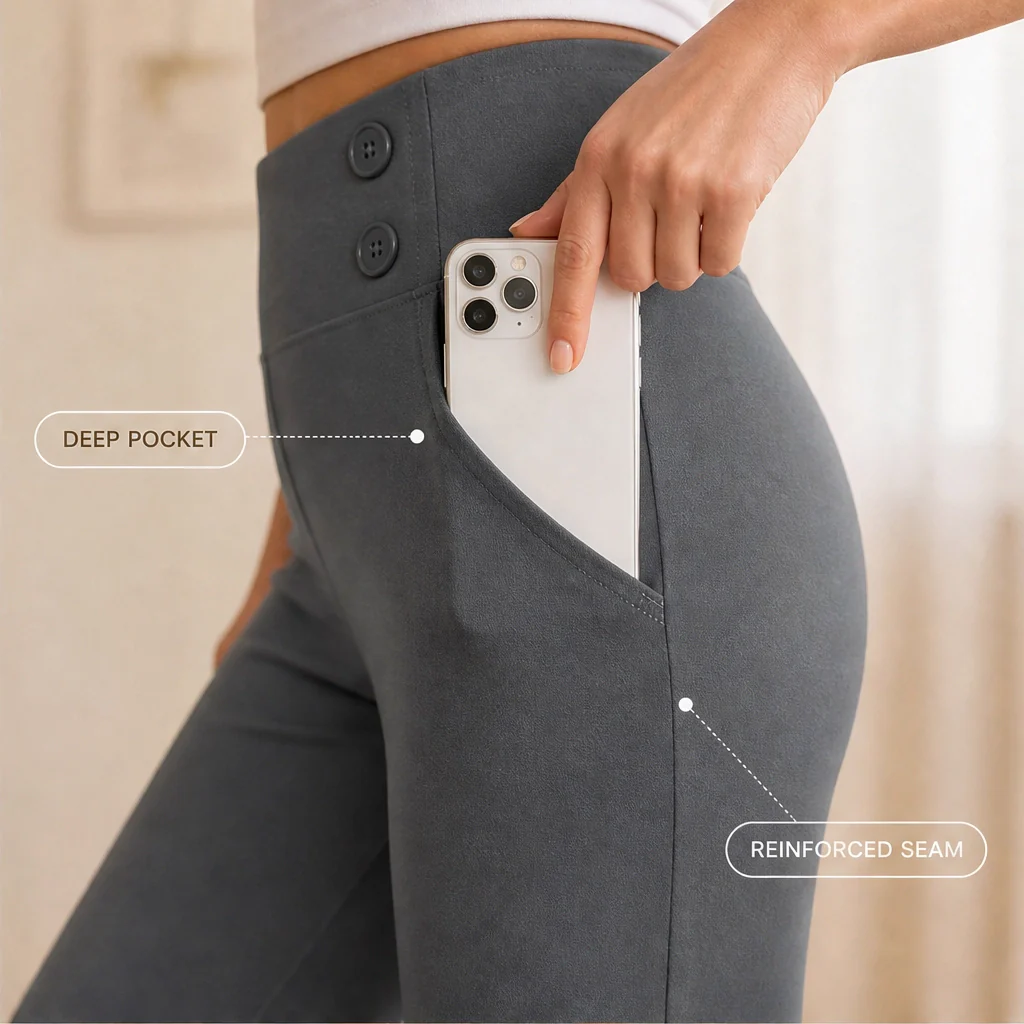 Curvelle™ – High-Waist Tummy-Control Yoga Capri Trousers with Deep Pockets + 50% OFF - Image 9