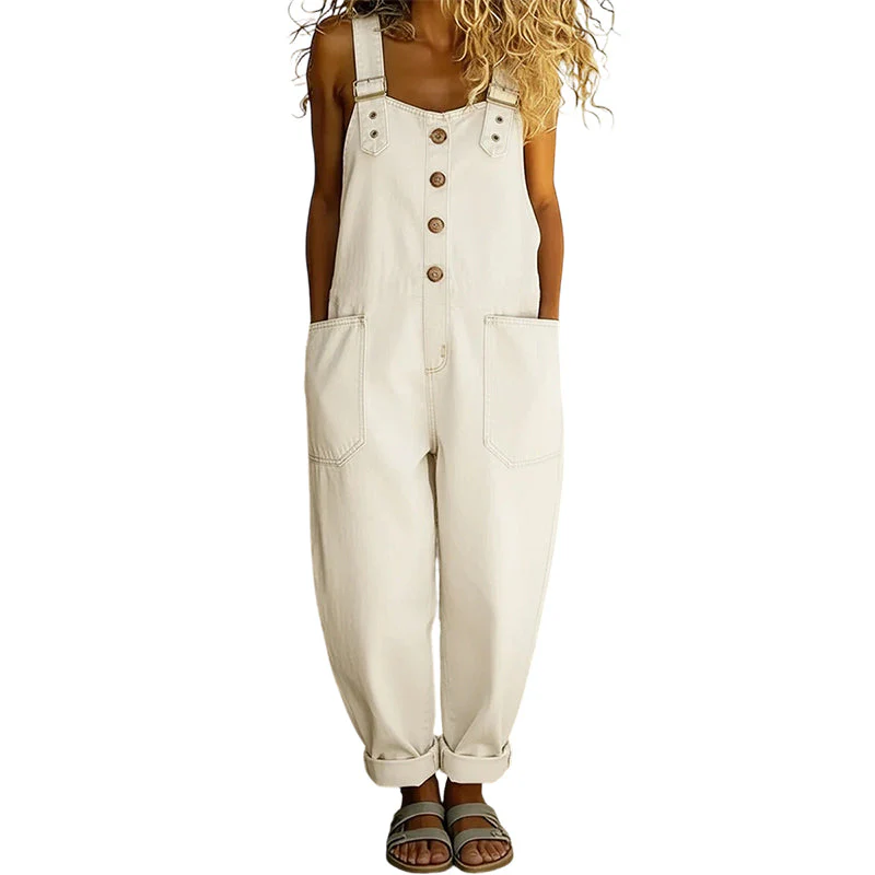 Larkmont™ – Wide-Leg Vintage Buckle Denim Overalls + 50% OFF - Image 16