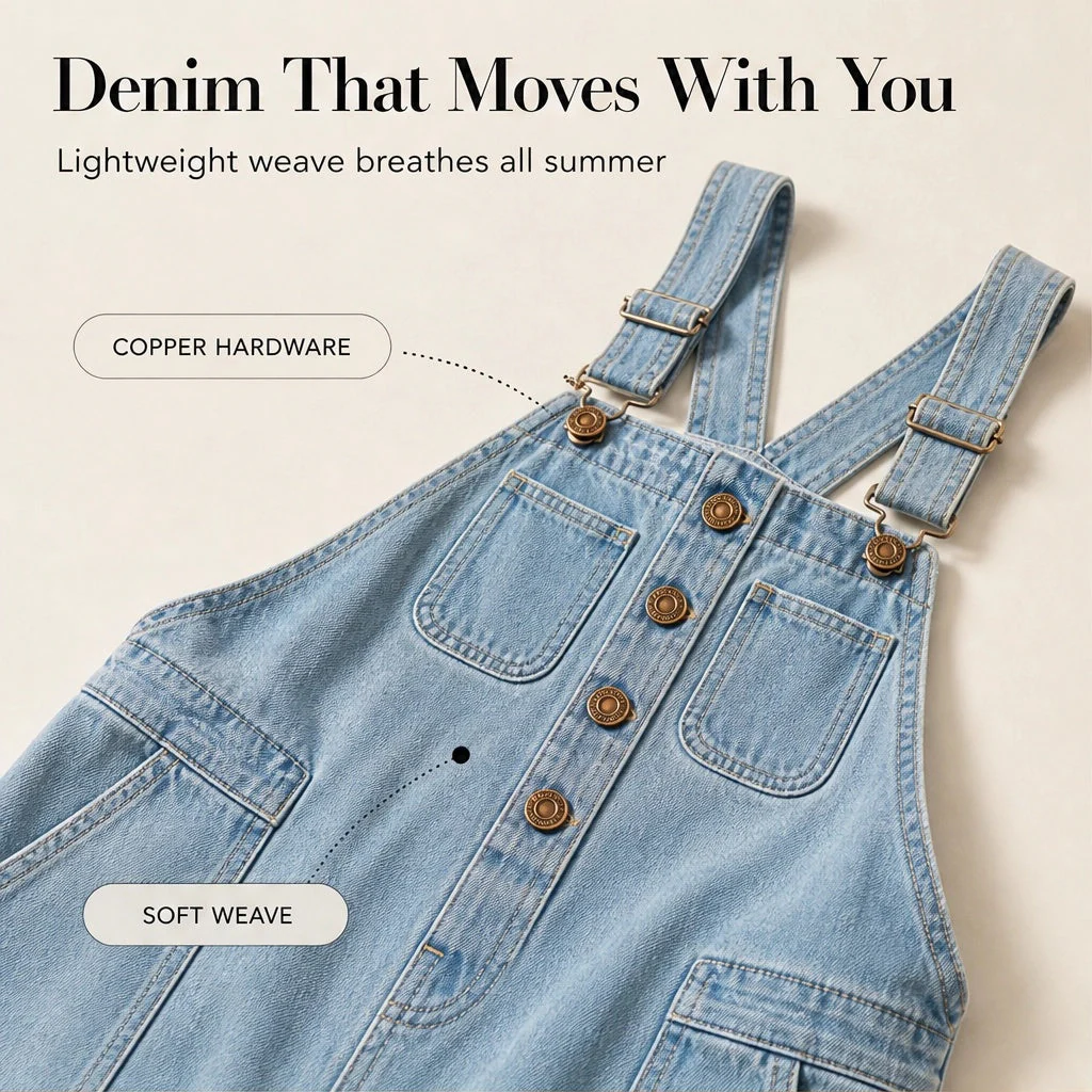 Larkmont™ – Wide-Leg Vintage Buckle Denim Overalls + 50% OFF - Image 9