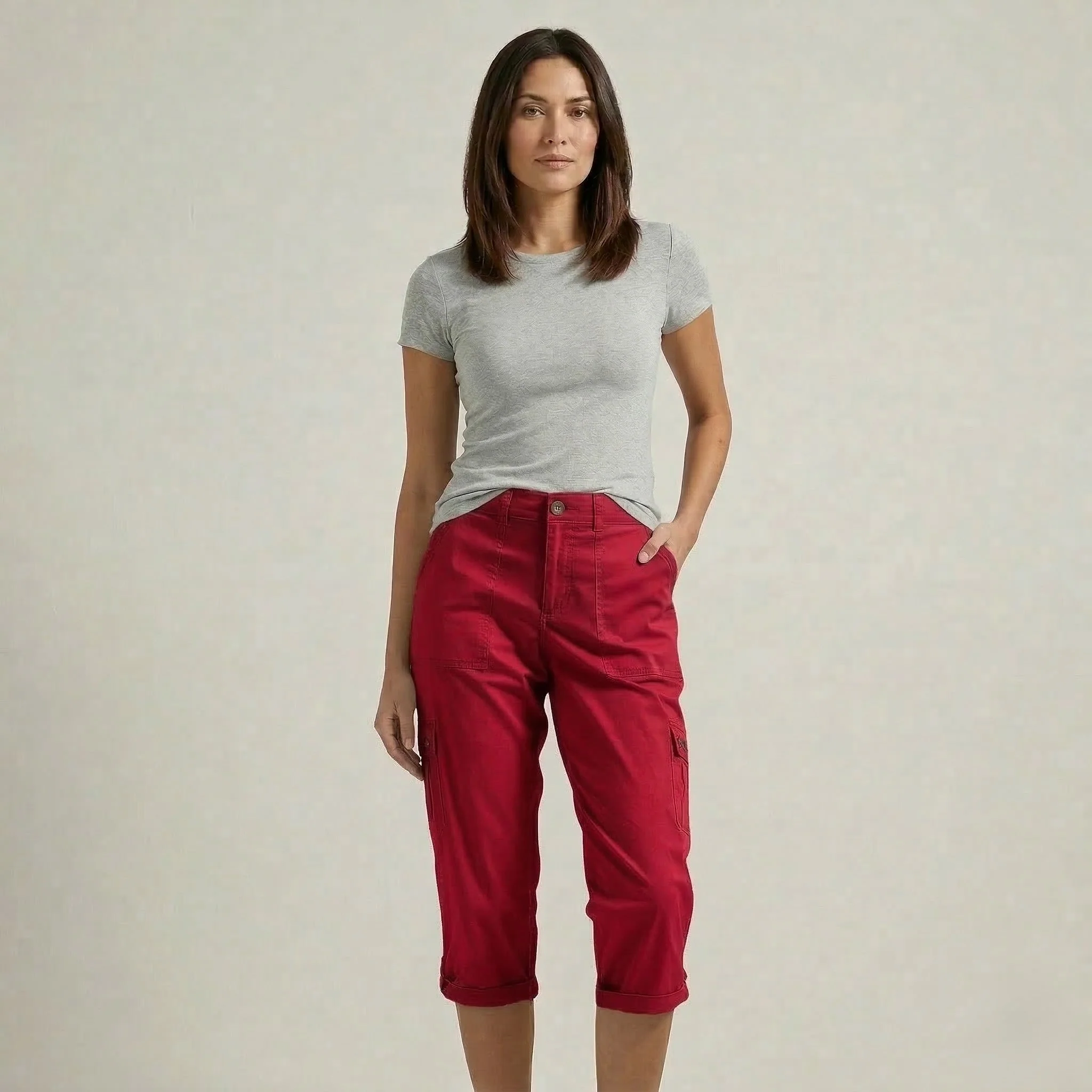 Stridewell™ – Stretch Cargo Capri Pants for Women | Multi-Pocket | S-2XL +50% OFF - Image 11