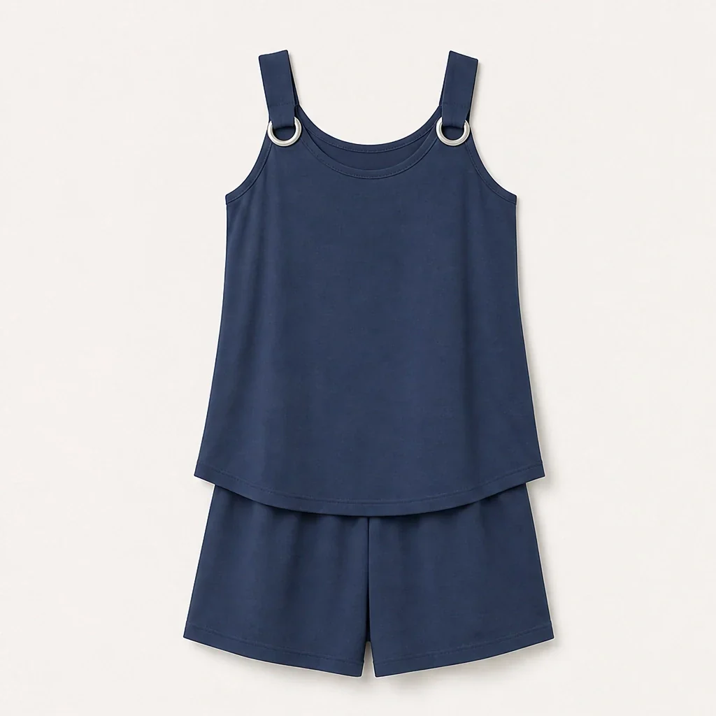 Solea™ – Ring-Detail Sleeveless Top & Shorts Co-ord Set + 50% OFF - Image 12