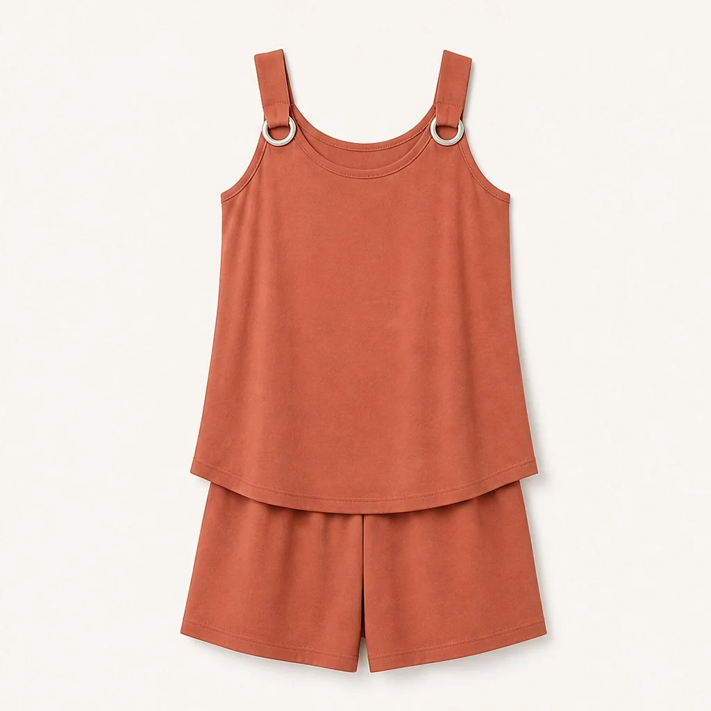 Solea™ – Ring-Detail Sleeveless Top & Shorts Co-ord Set + 50% OFF - Image 14