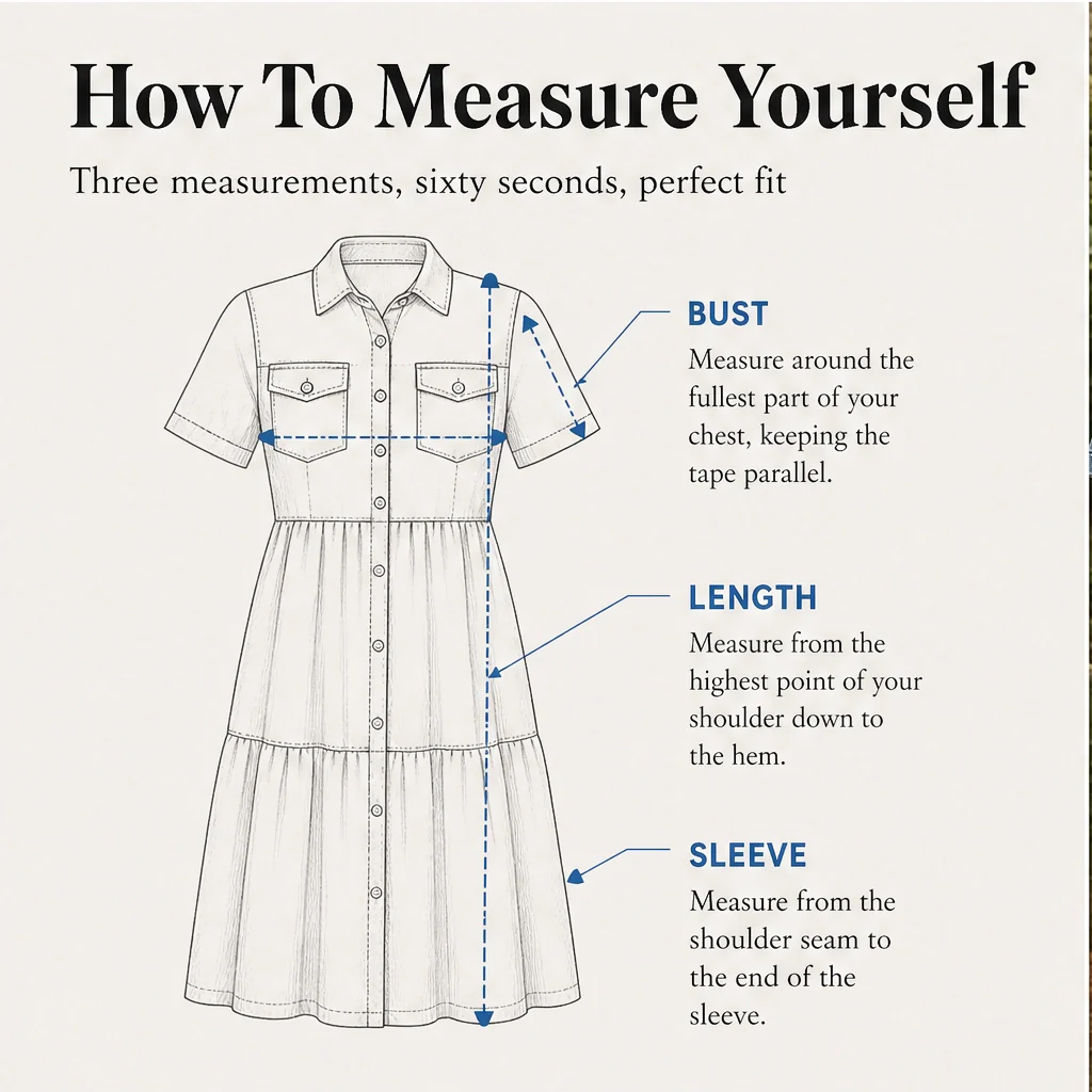 Verene™ – Collared Button-Front Layered Midi Dress + 50% OFF - Image 9