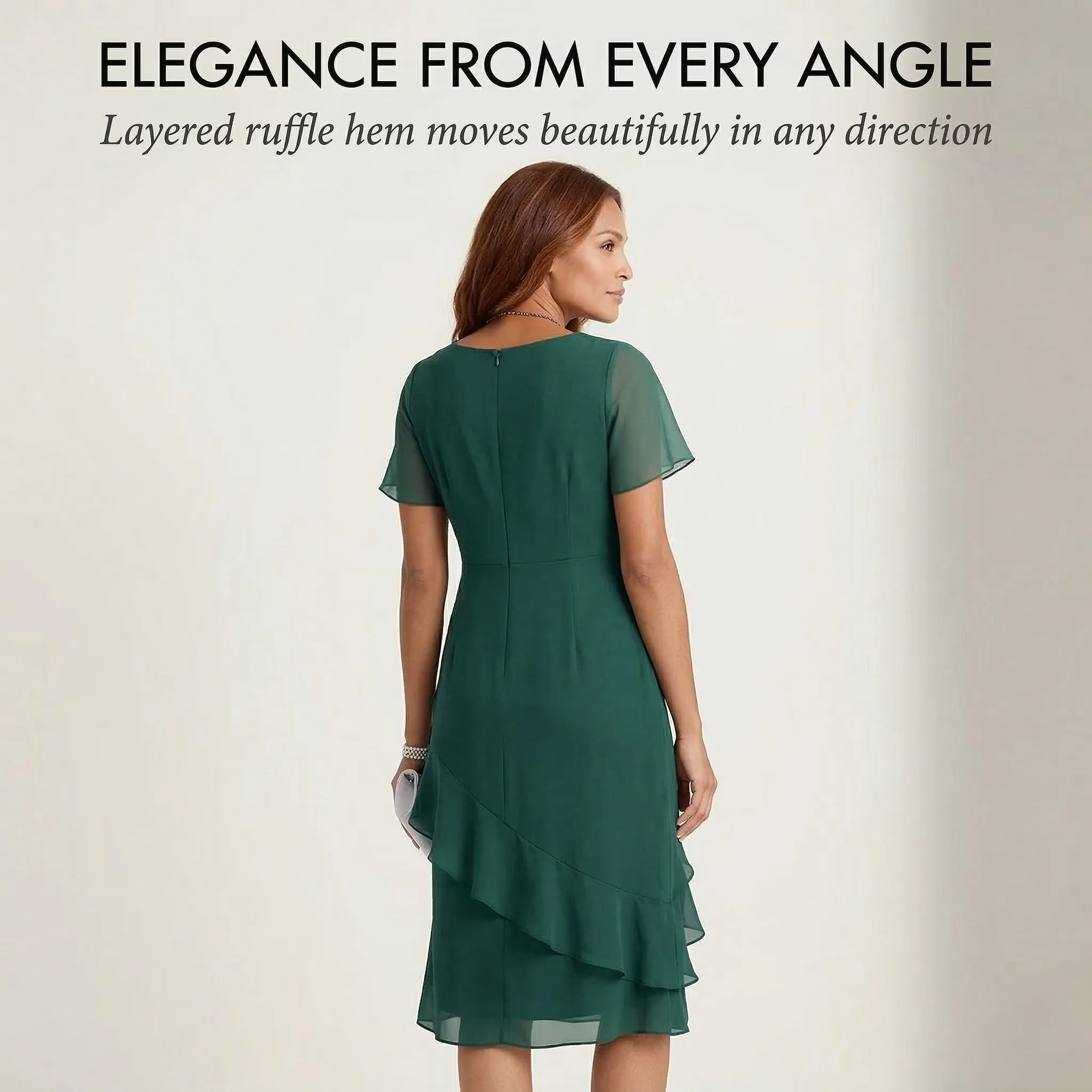 Floravel™ – Knot-Waist Layered Ruffle Chiffon Midi Dress + 50% OFF - Image 3