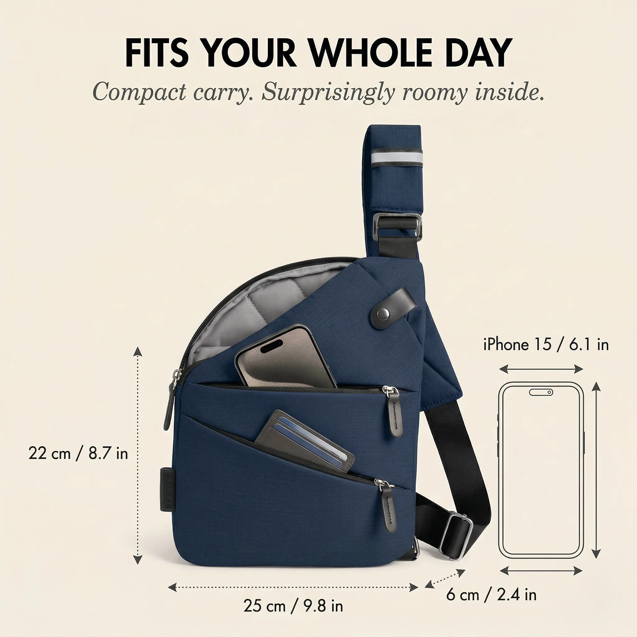 Sentry™ – Anti-Theft RFID Crossbody Sling Bag + 50% OFF - Image 4