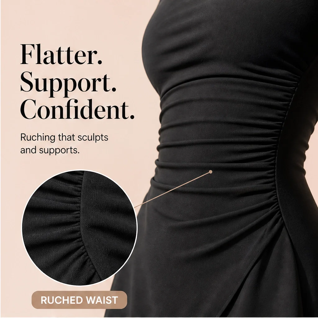 Marisol™ – Ruched Tummy-Control Skirted Swimsuit with Secure Double Straps + 50% OFF - Image 2