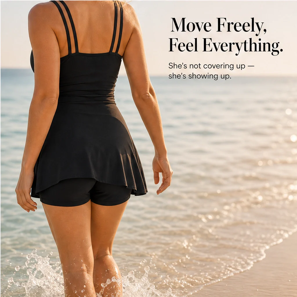 Marisol™ – Ruched Tummy-Control Skirted Swimsuit with Secure Double Straps + 50% OFF - Image 7