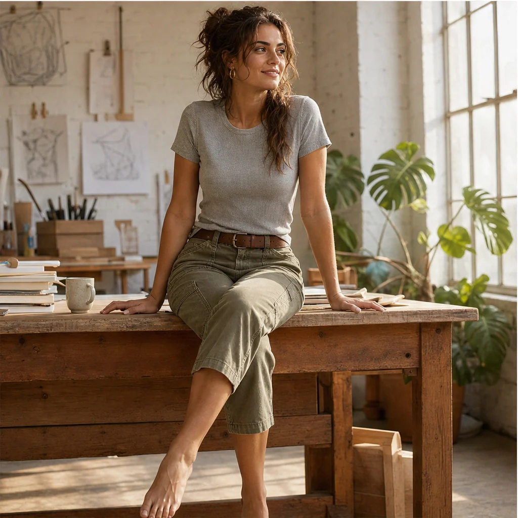 Driftwell ™– Deep-Pocket Breathable Loose-Fit Cargo Capris + 50% OFF - Image 3