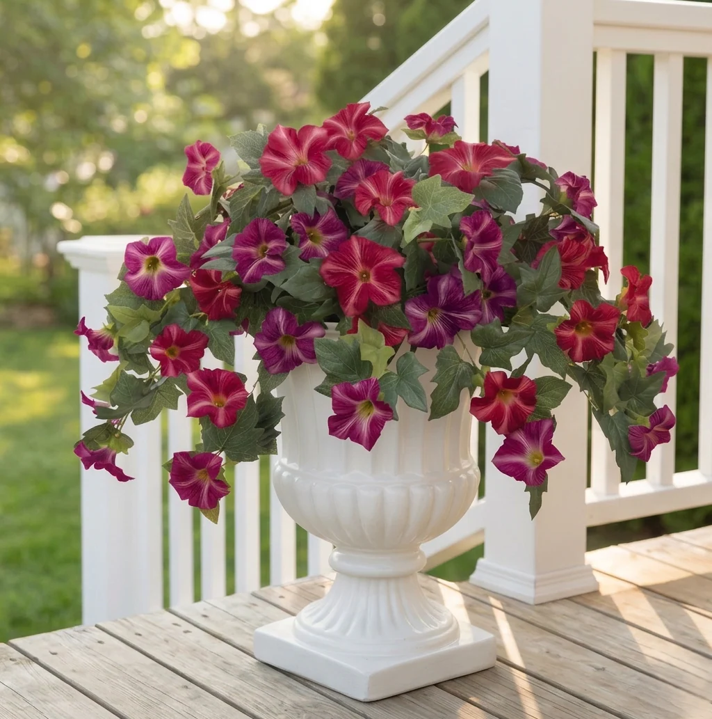 Bloomhaven™ – UV-Resistant Lifelike Petunia Artificial Outdoor Flowers, 2 Bundles + 50% OFF - Image 10