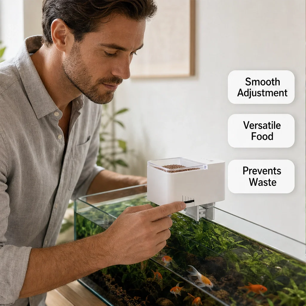 Finora™ – Auto Fish Feeder with Daily Timer & Portion Slider, Up to 30 Days + 50% OFF - Image 2