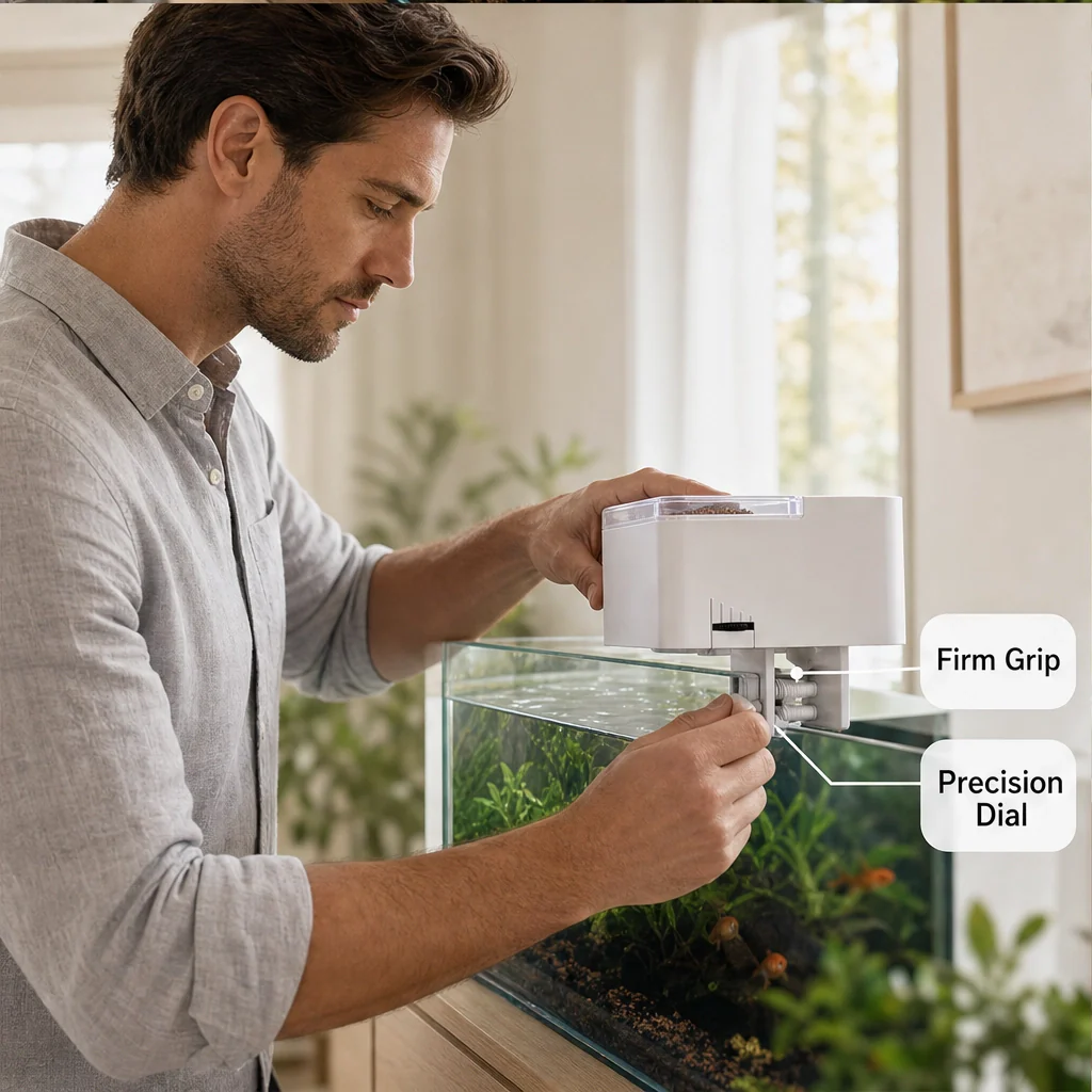 Finora™ – Auto Fish Feeder with Daily Timer & Portion Slider, Up to 30 Days + 50% OFF - Image 3